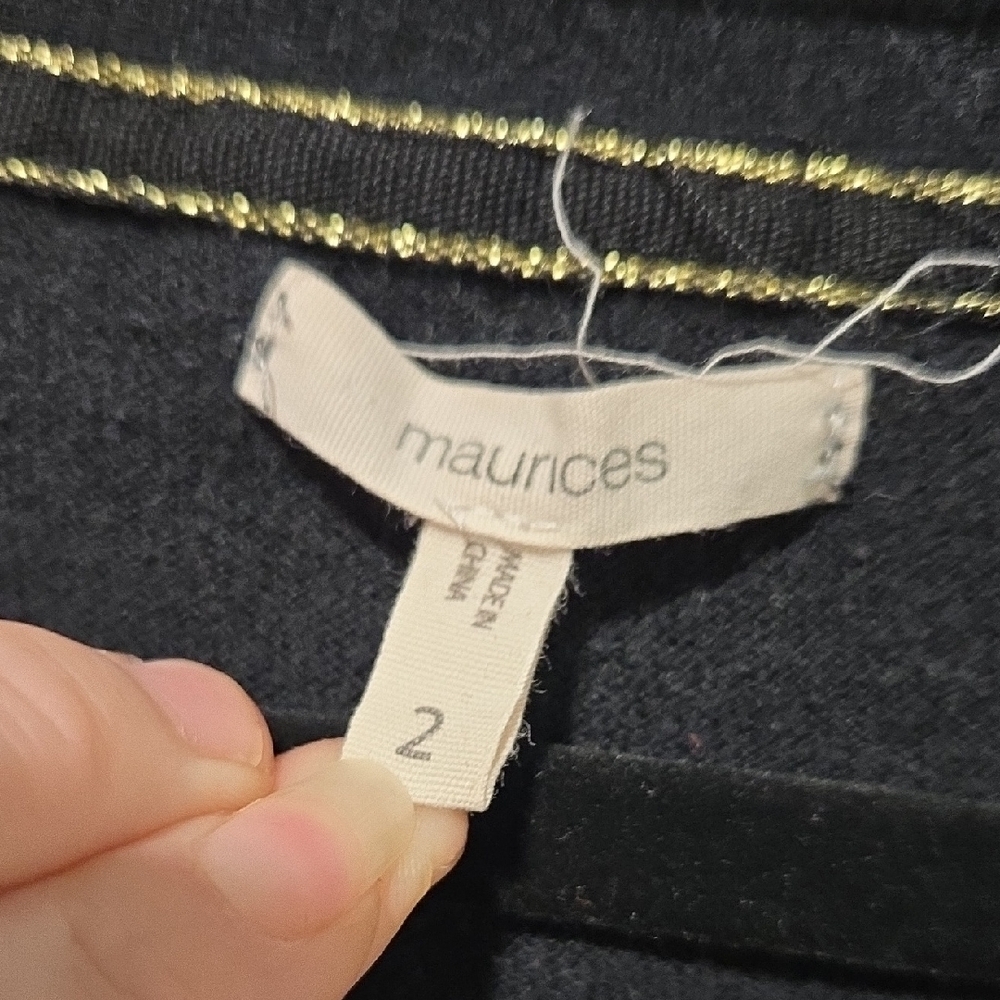 Maurices Classic Black Cardigan Sweater - Picture 2 of 6